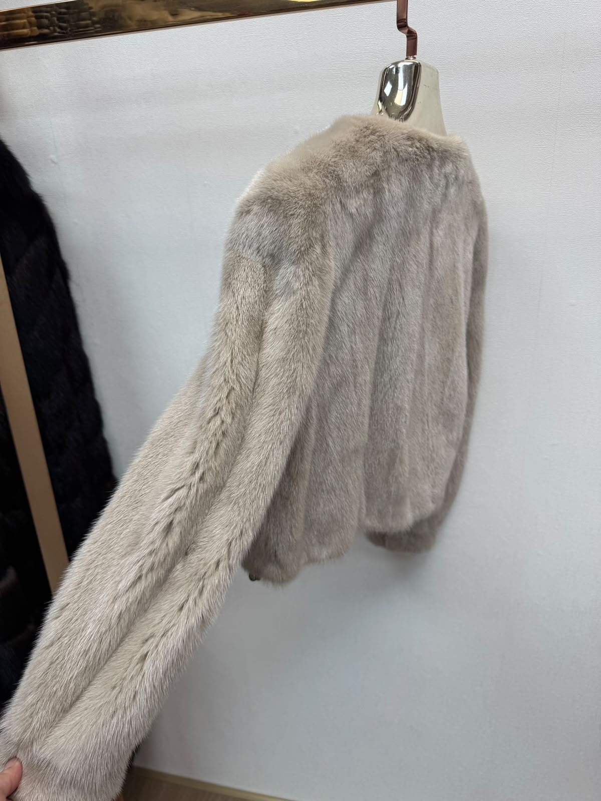 Melissa - Mink Fur - Pearl Grey