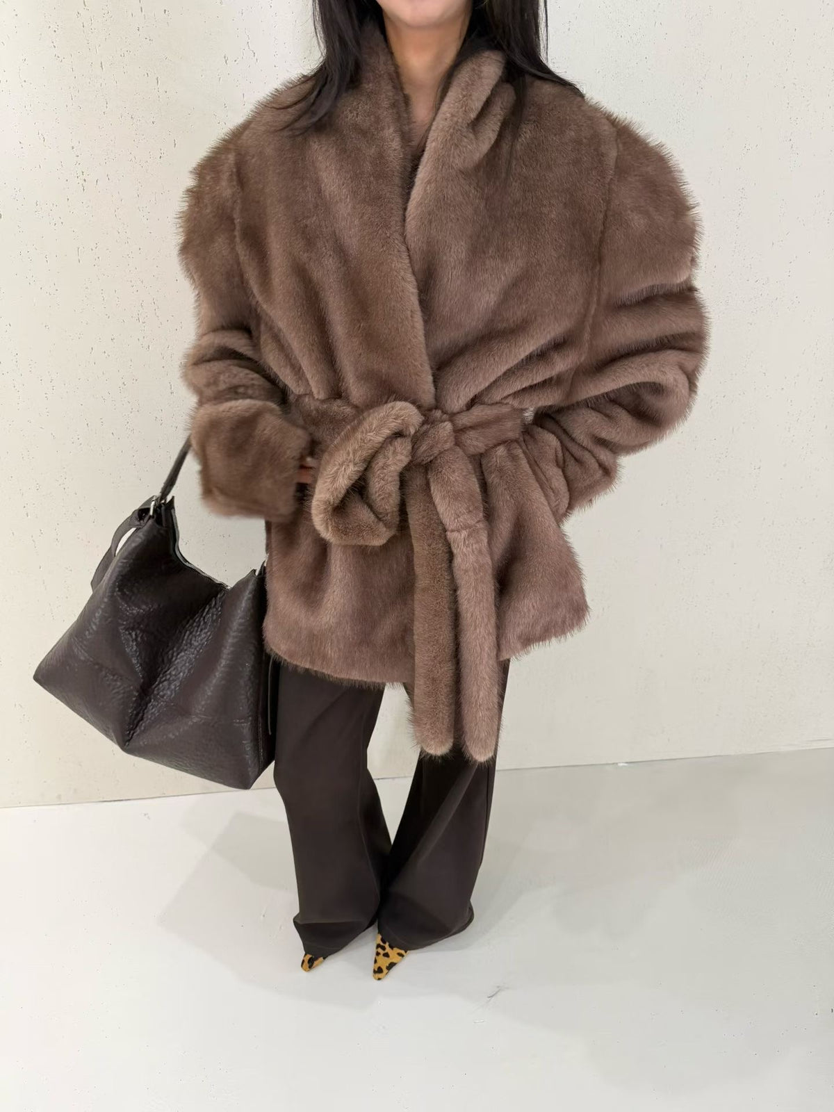 THE NOIR TEDDY | Faux Fur Coat