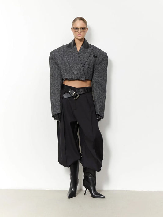 The Noir Cropped Blazer