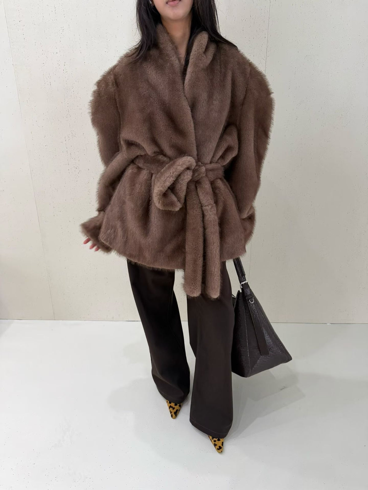 THE NOIR TEDDY | Faux Fur Coat