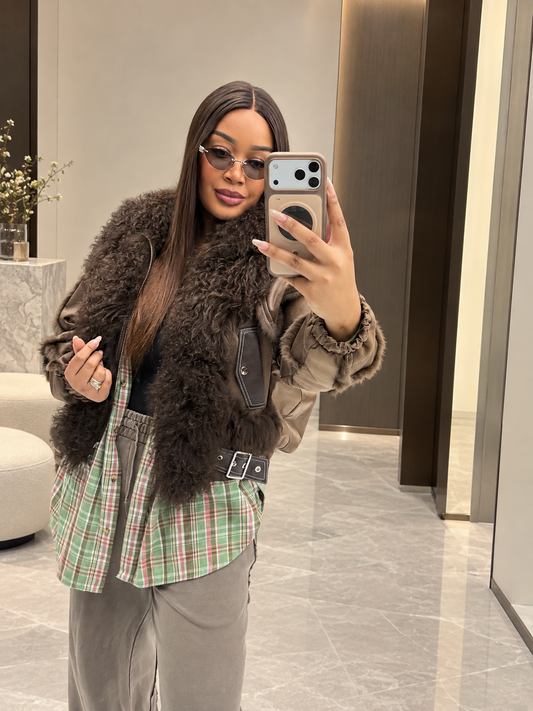 The Aspen Sheep Fur Jacket