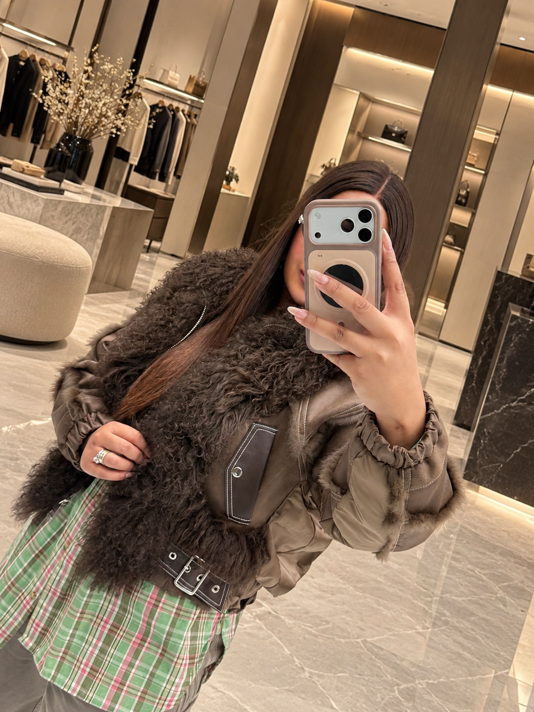 The Aspen Sheep Fur Jacket