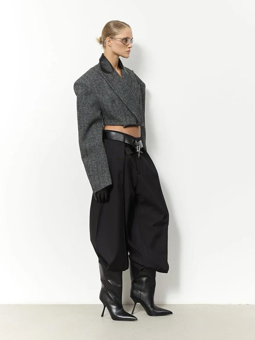 The Noir Cropped Blazer