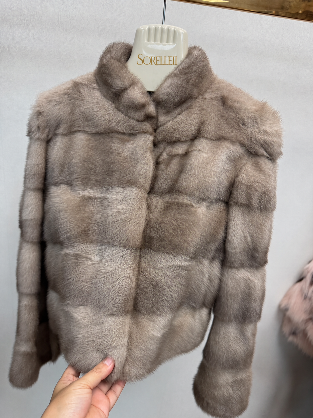 Cortina - Mink Fur Jacket - Silver Taupe