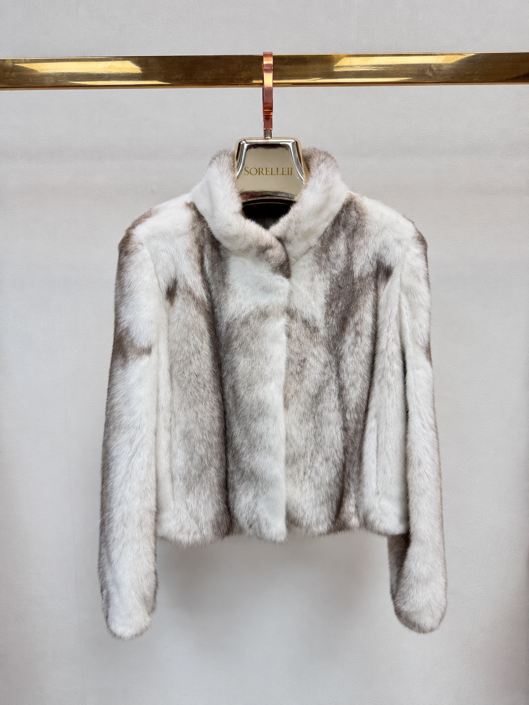 Chamonix - Mink Fur Jacket - Silver White