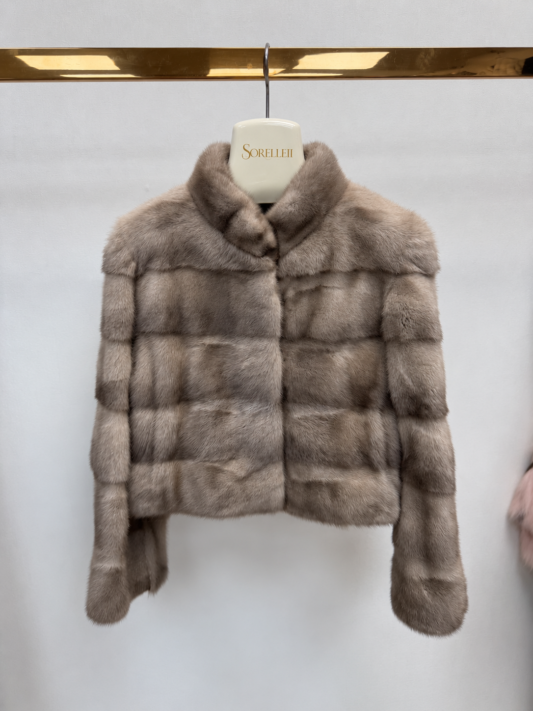 Cortina - Mink Fur Jacket - Silver Taupe