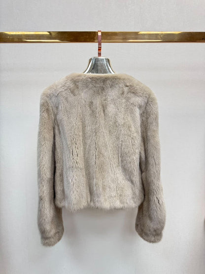 Melissa - Mink Fur - Pearl Grey