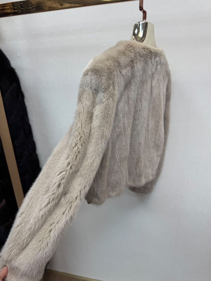 Melissa - Mink Fur - Pearl Grey