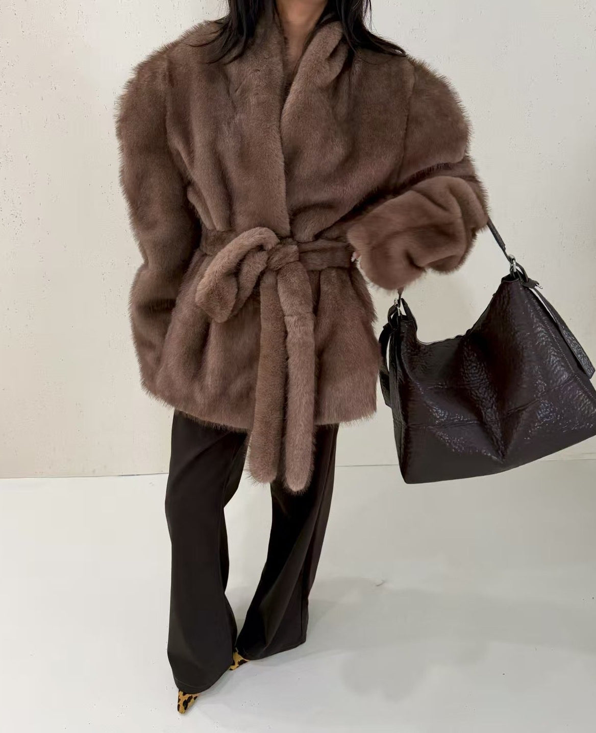 THE NOIR TEDDY | Faux Fur Coat