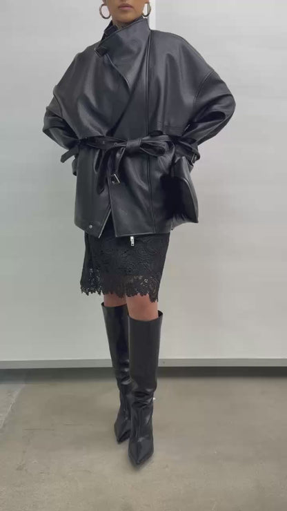 The Milan Faux Leather Jacket