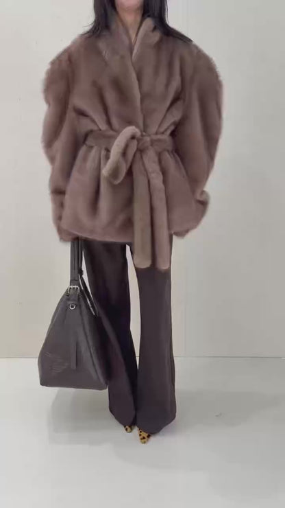 THE NOIR TEDDY | Faux Fur Coat